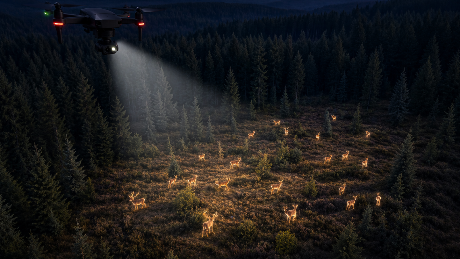Bild zum Thema: Drohnenzählung in der Eifel schafft Klarheit: Verlässliche Daten sind Grundlage für wirksames Wildmanagement