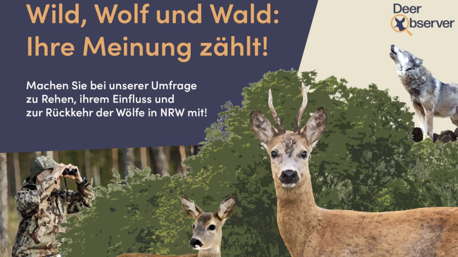 Bild zum Thema: Wild, Wolf und Wald: Ihre Meinung zählt