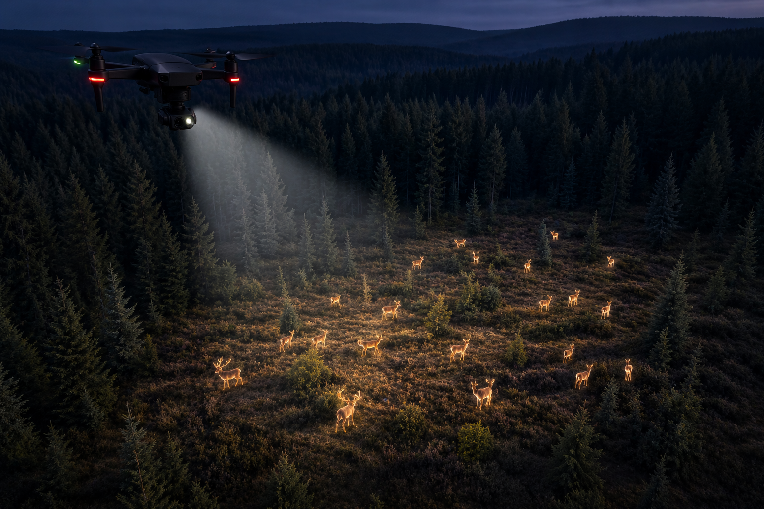 Bild zu: Drohnenzählung in der Eifel schafft Klarheit: Verlässliche Daten sind Grundlage für wirksames Wildmanagement